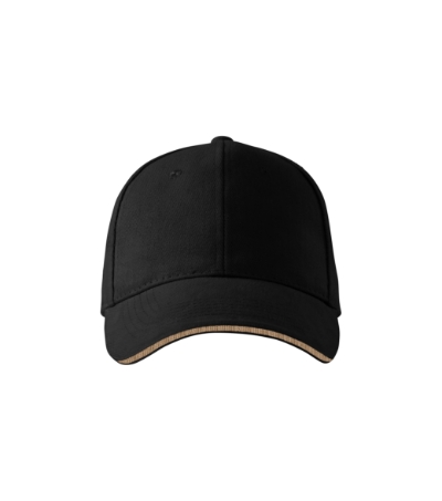 Sandwich 6P 306 Czapka unisex czarny nastawialna