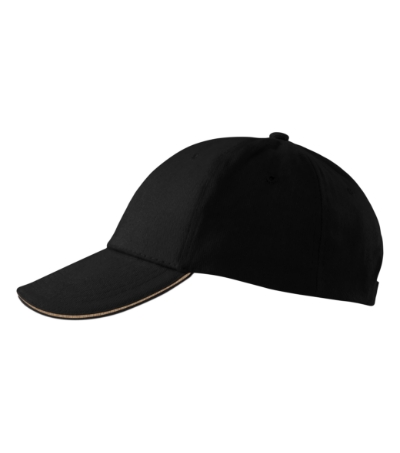 Sandwich 6P 306 Czapka unisex czarny nastawialna